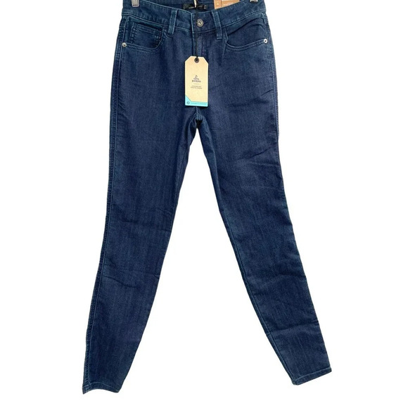 Prana Oday Skinny Jeans Stretch Mid Rise Blue Indigo Size 2/26 - Picture 4 of 10
